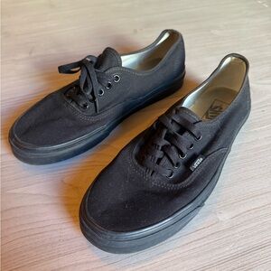 Vans Black Lace-Up Sneakers